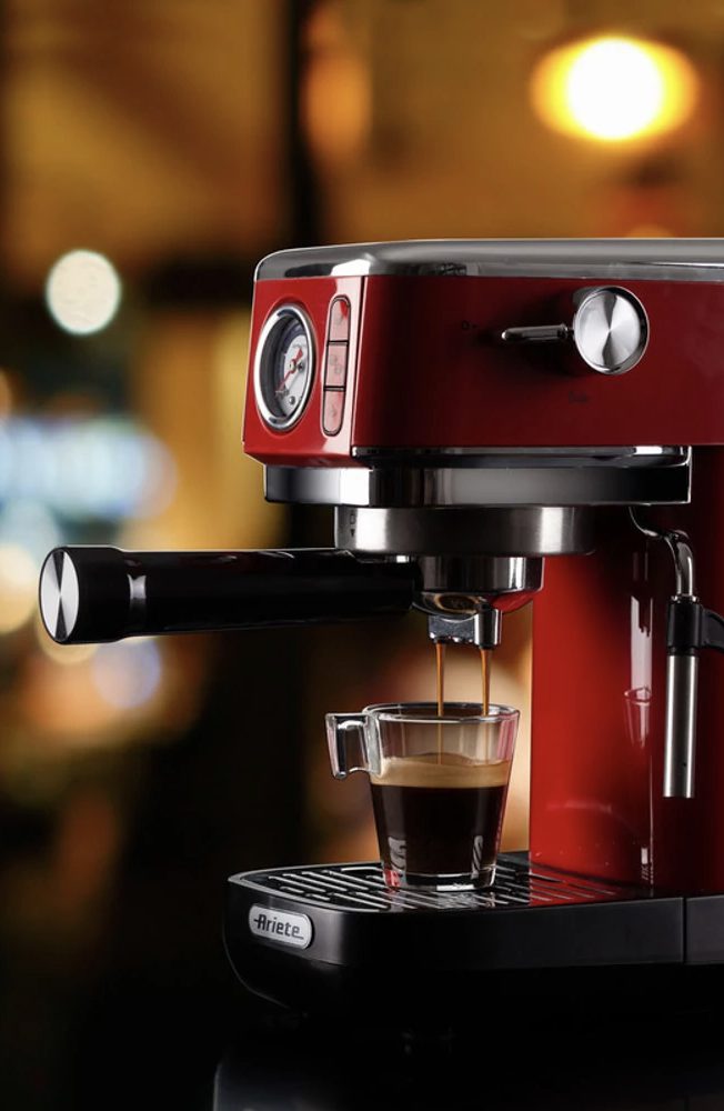 ARIETE 1381.2.RD Moderna piros eszpresszó kávéfőző tejhabosítóval – 5. kép
