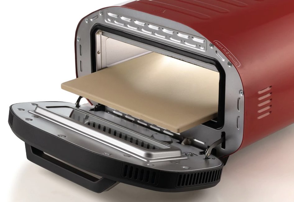 ARIETE 3901 DaGennaro piros pizzakemence tűzálló kőlappal – 3. kép