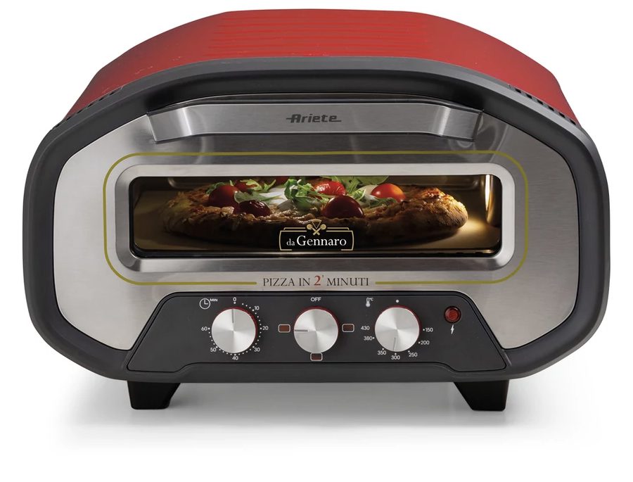 ARIETE 3901 DaGennaro piros pizzakemence tűzálló kőlappal – 4. kép