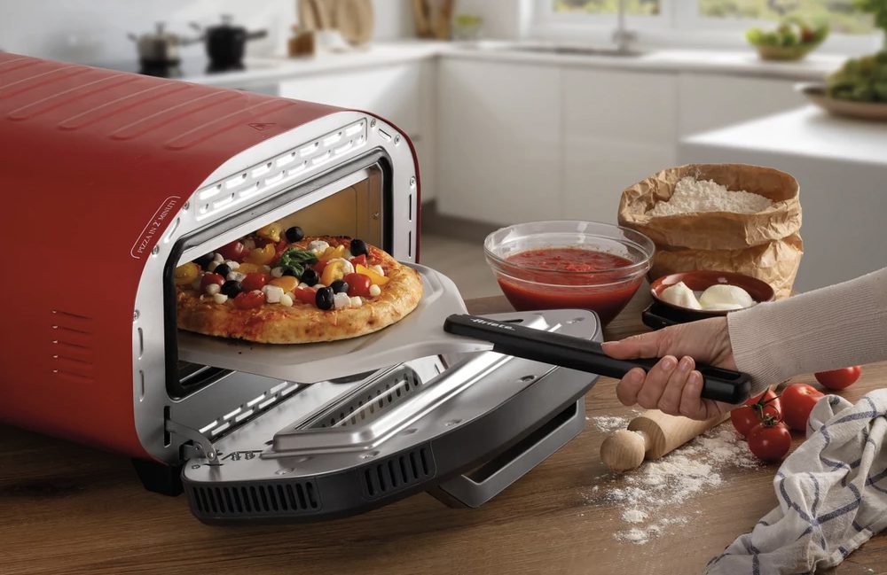 ARIETE 3901 DaGennaro piros pizzakemence tűzálló kőlappal – 5. kép