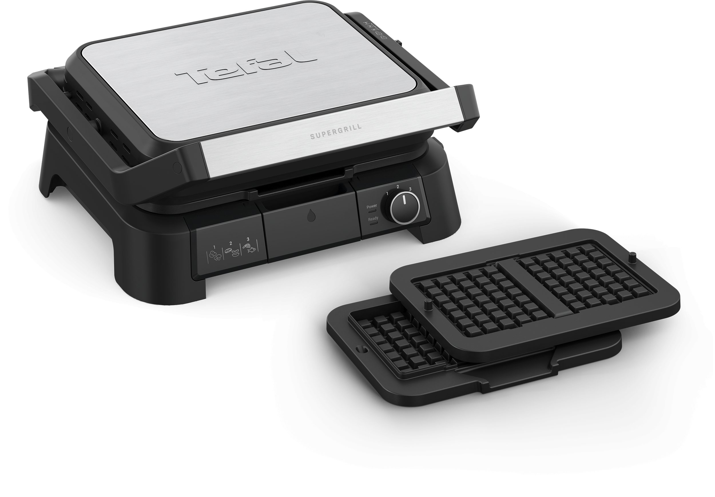 TEFAL GC517DE0 SuperGrill 4 az 1-ben kontaktgrill gofrisütő lapokkal – 2. kép