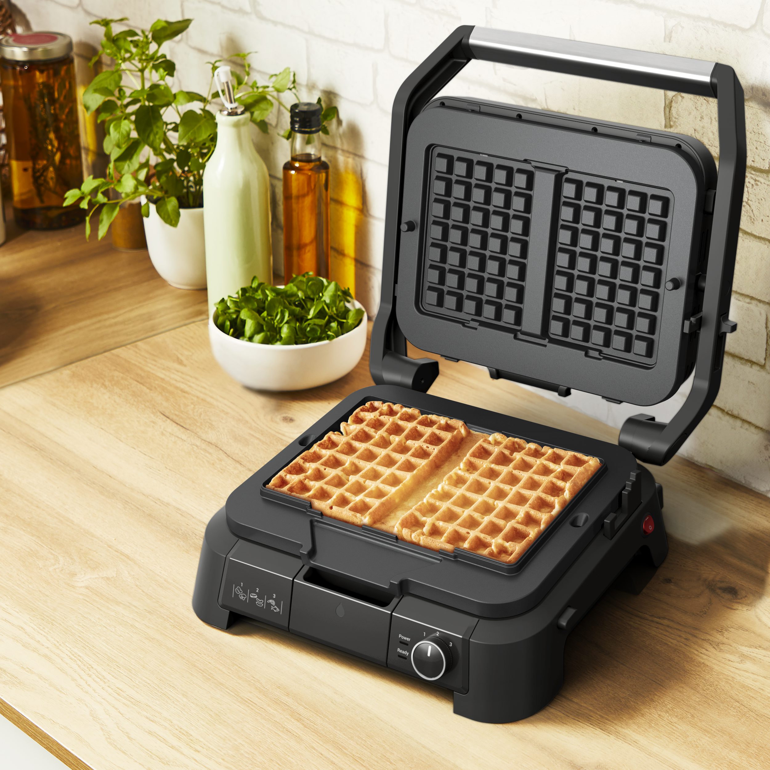 TEFAL GC517DE0 SuperGrill 4 az 1-ben kontaktgrill gofrisütő lapokkal – 3. kép