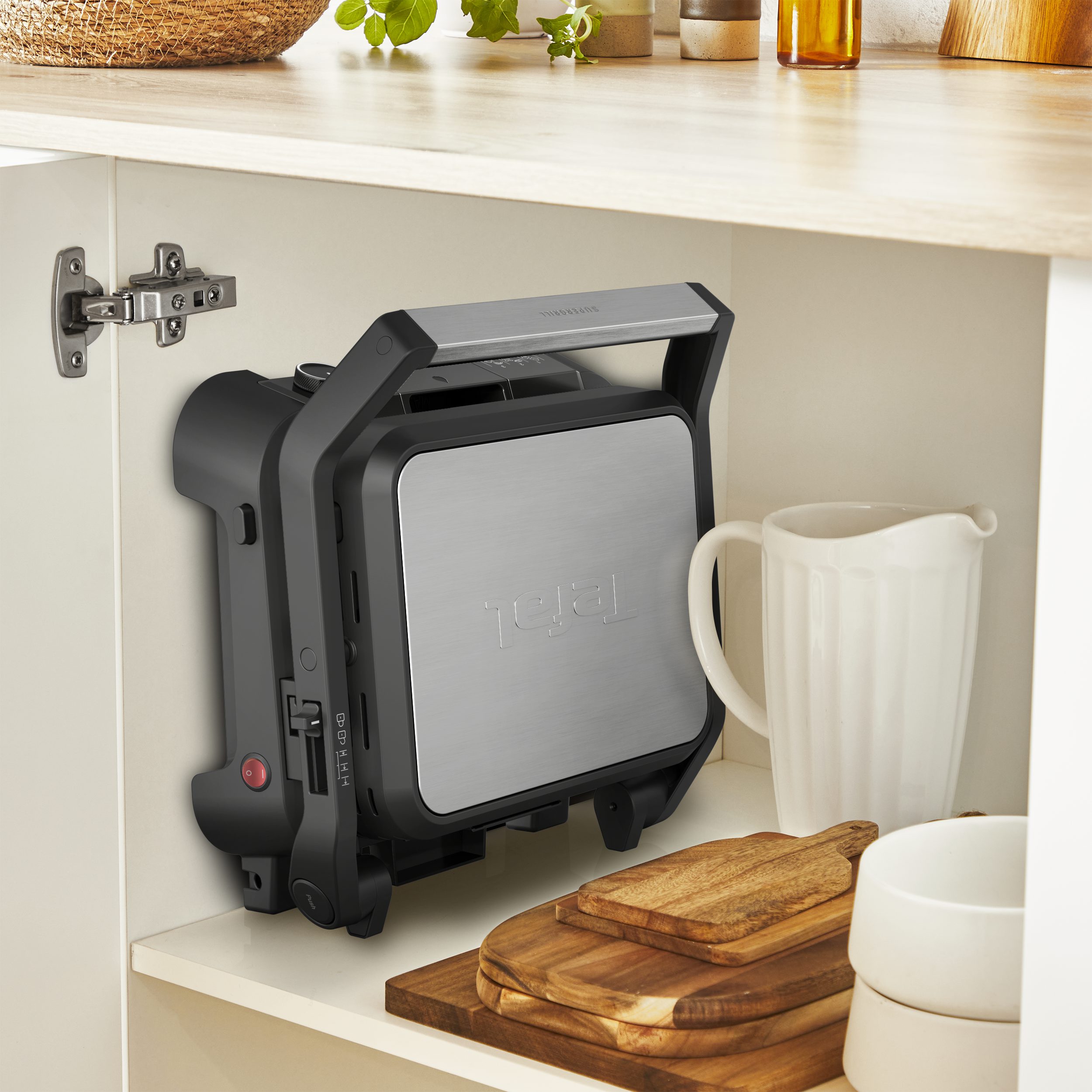 TEFAL GC517DE0 SuperGrill 4 az 1-ben kontaktgrill gofrisütő lapokkal – 6. kép