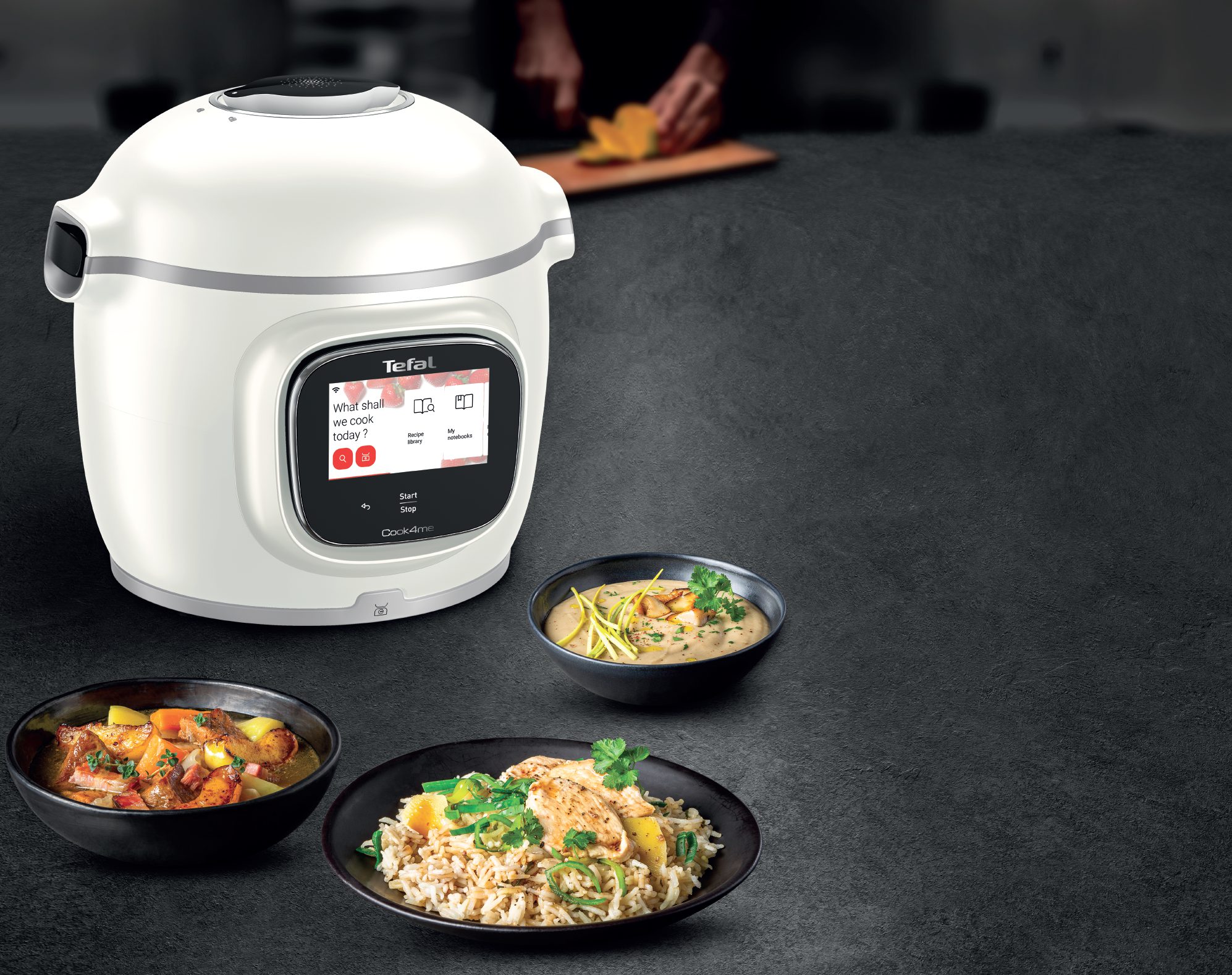 TEFAL CY9441F2 Cook4me Touch Pro WiFi-s multifunkciós fazék integrált mérleggel – 3. kép