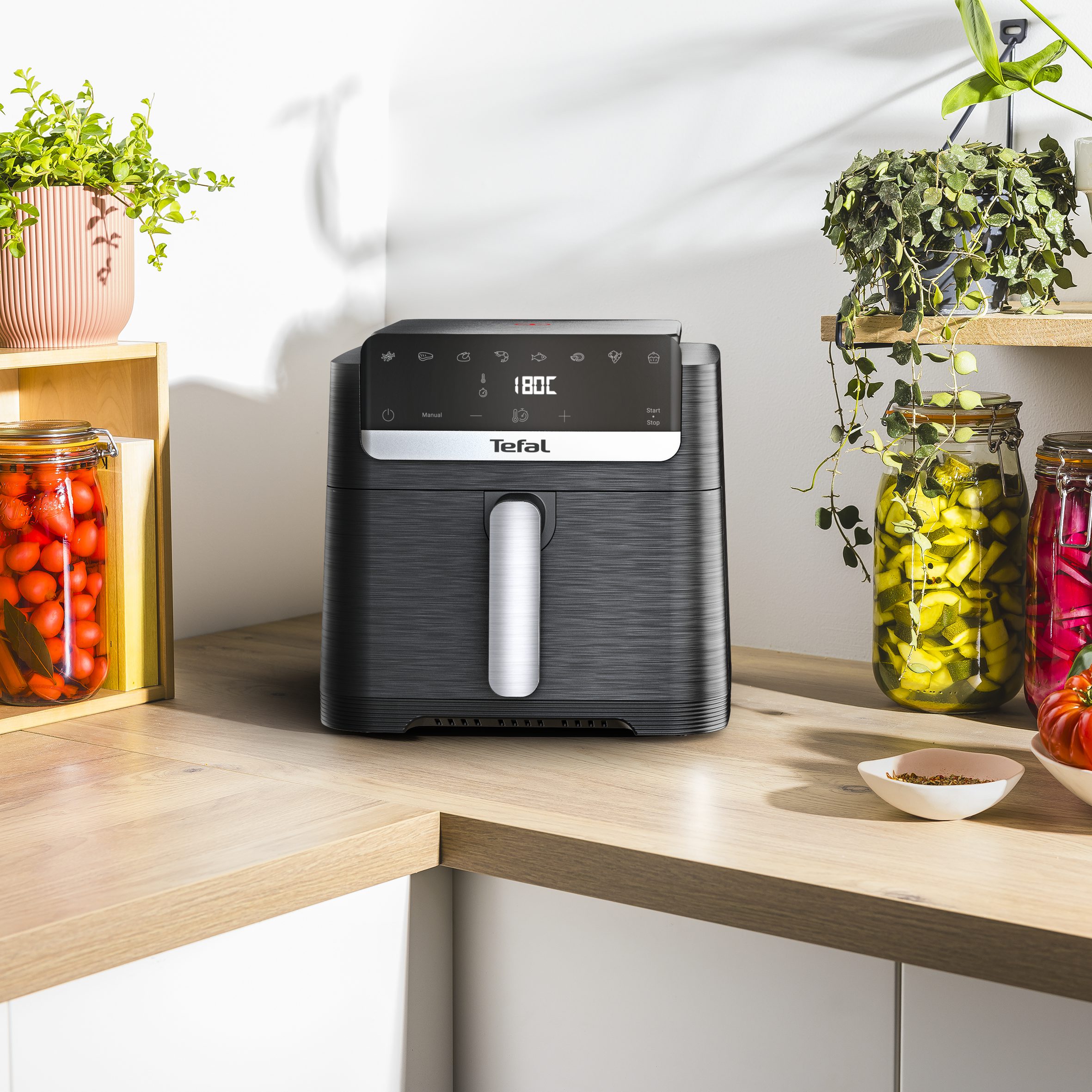 TEFAL EY8618E0 Easy Fry Mega 7,5 literes kompakt forrólevegős sütő – 6. kép