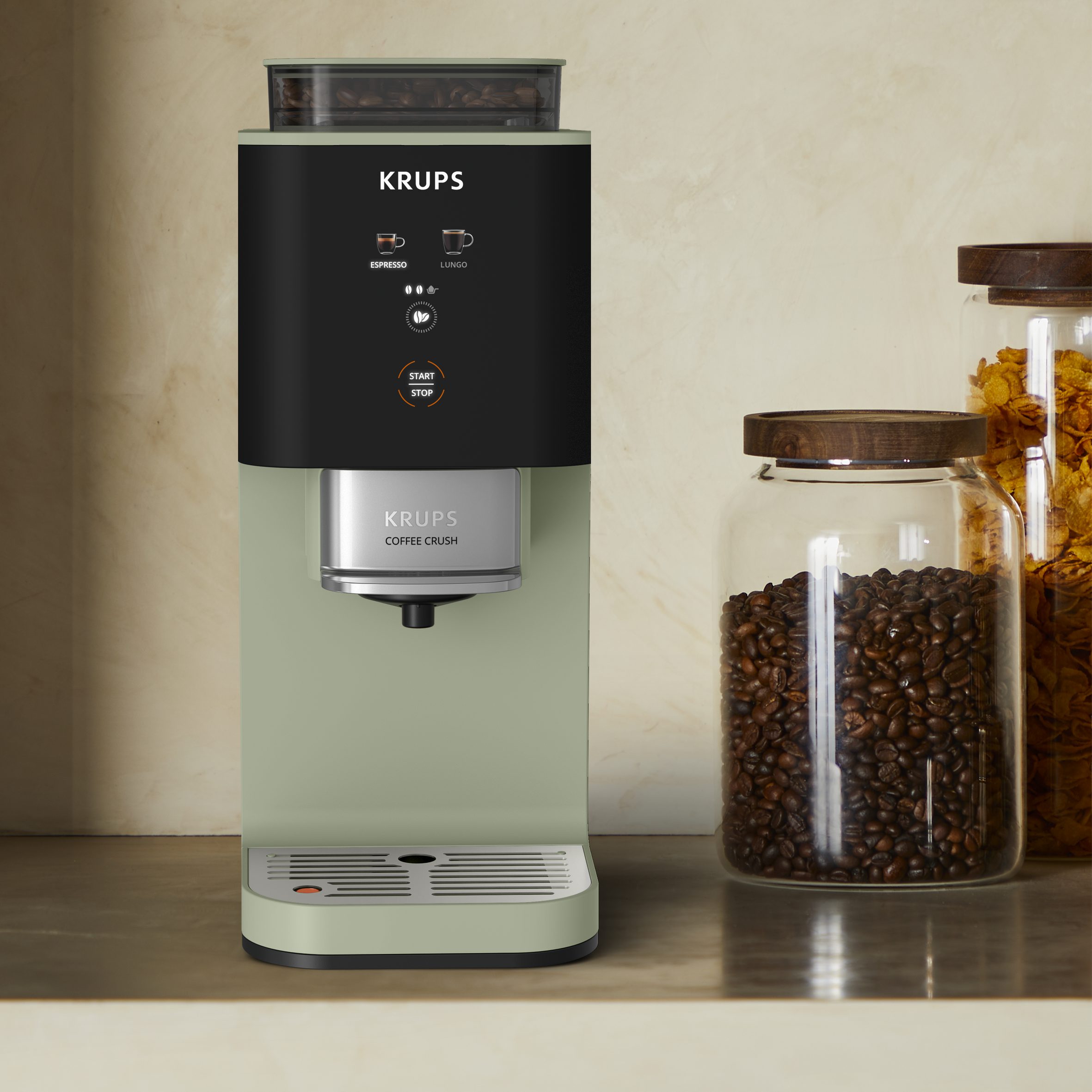 KRUPS SA401LE0 Coffee Crush automata kávéfőző, 15 cm széles kivitel – 3. kép