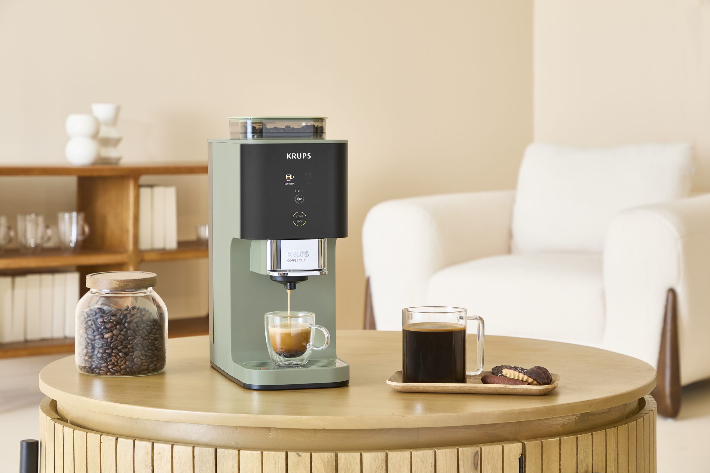 KRUPS SA401LE0 Coffee Crush automata kávéfőző, 15 cm széles kivitel – 8. kép