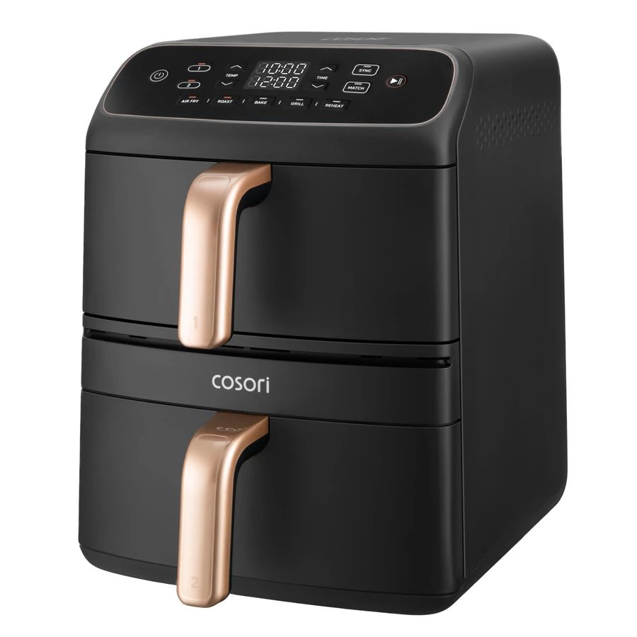 COSORI Turbo Tower™ Compact 8,6 literes, kétkosaras forrólevegős sütő – 2. kép