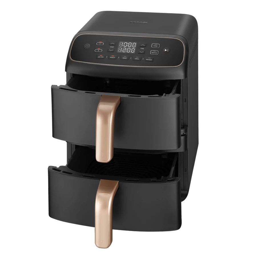 COSORI Turbo Tower™ Compact 8,6 literes, kétkosaras forrólevegős sütő – 4. kép