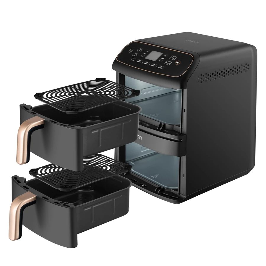 COSORI Turbo Tower™ Compact 8,6 literes, kétkosaras forrólevegős sütő – 5. kép