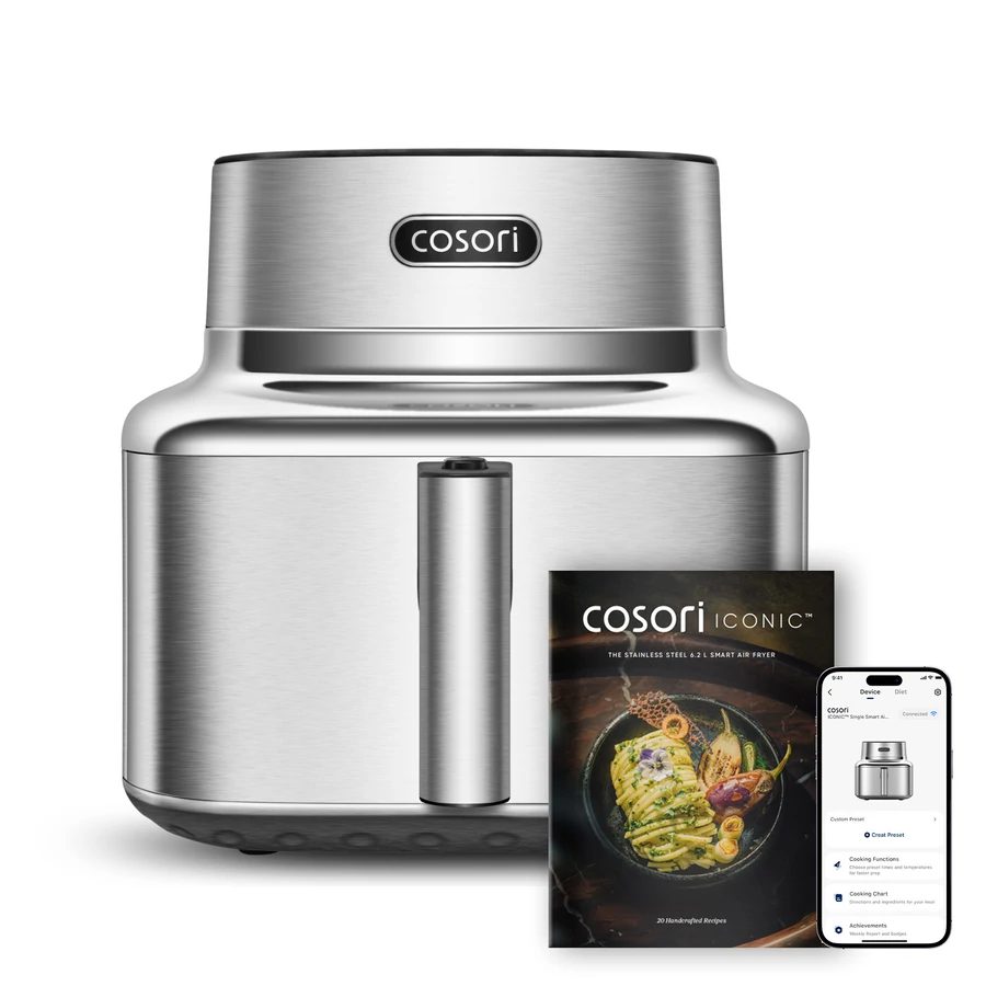 COSORI ICONIC Single Smart 6,2 literes, alkalmazással vezérelhető forrólevegős sütő – 2. kép