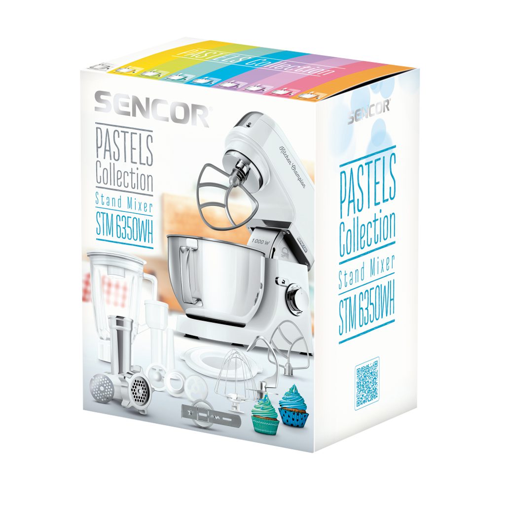SENCOR STM 6350WH multifunkciós fehér konyhai robotgép 1000 W-os motorral – 5. kép