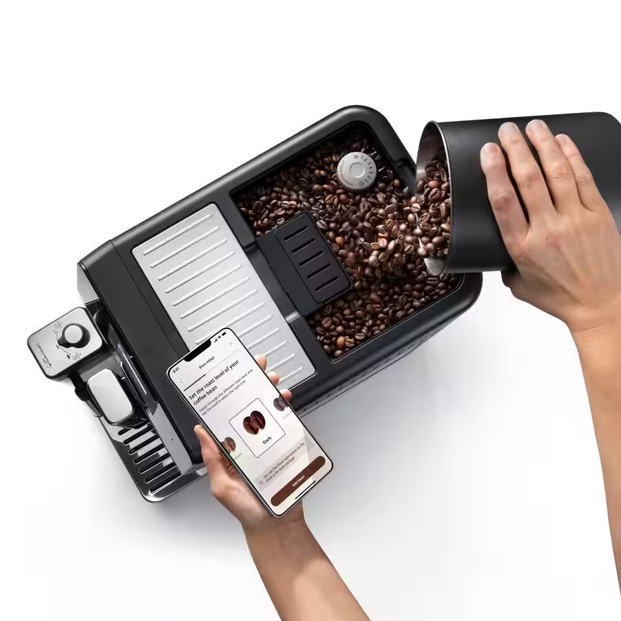 DE-LONGHI Eletta Ultra ECAM470.85.MB automata kávéfőző hideg és forró italokhoz – 3. kép