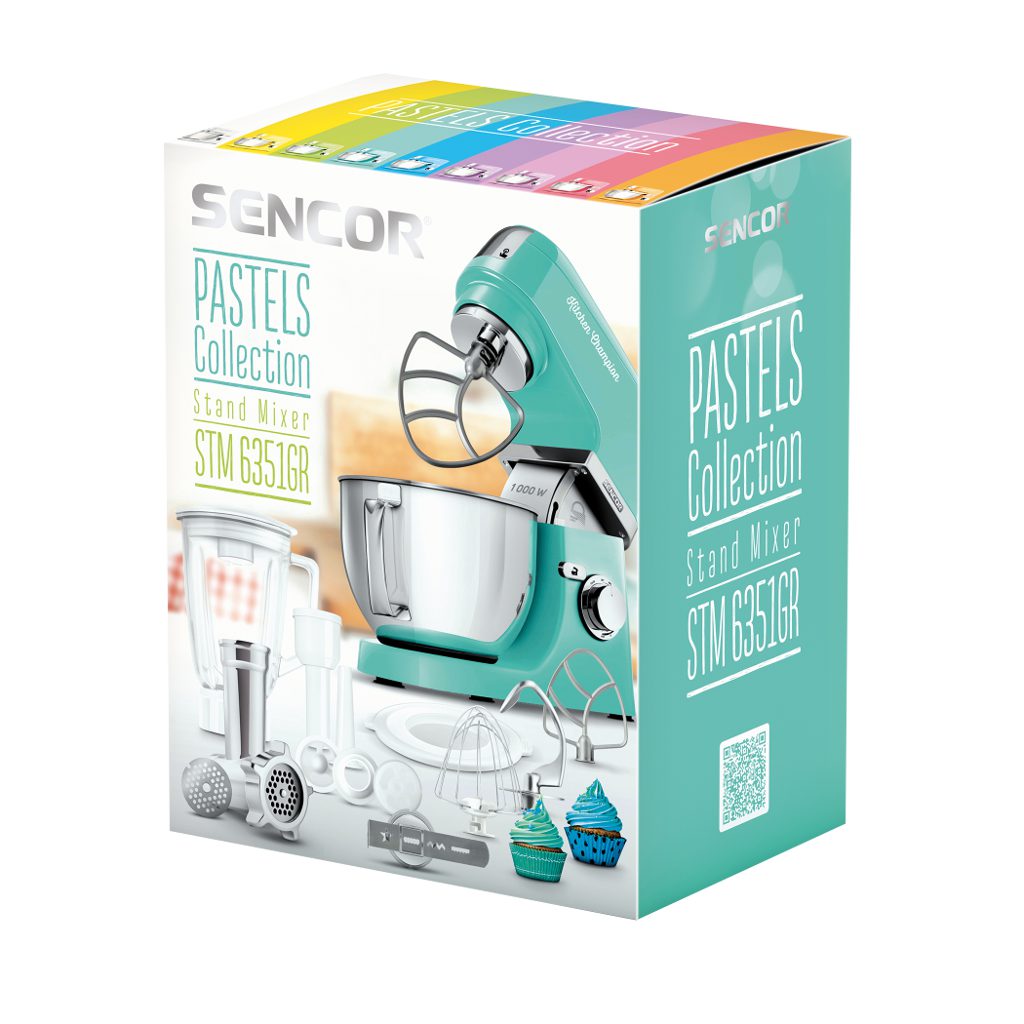 SENCOR STM 6351GR zöld multifunkciós konyhai robotgép 1000 W-os motorral – 5. kép