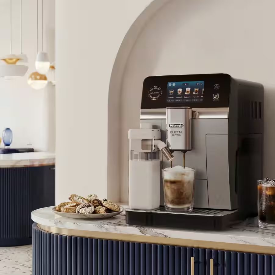 DE-LONGHI Eletta Ultra ECAM470.85.MB automata kávéfőző hideg és forró italokhoz – 6. kép