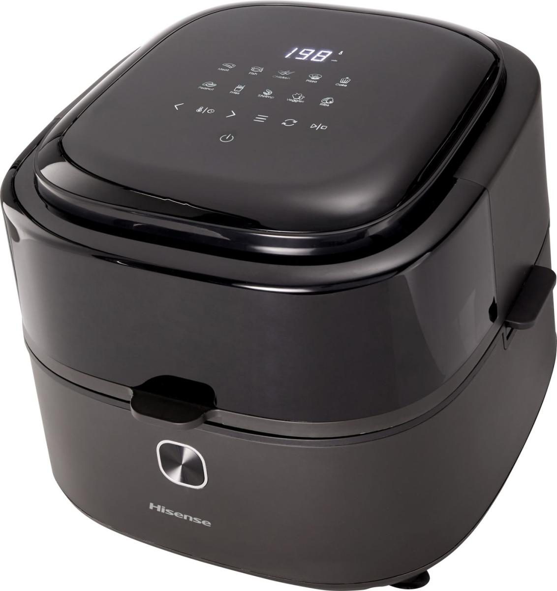 HISENSE HAF1350DR air fryer automatikus keverőlapáttal, 6,7 literes kosárral – 2. kép