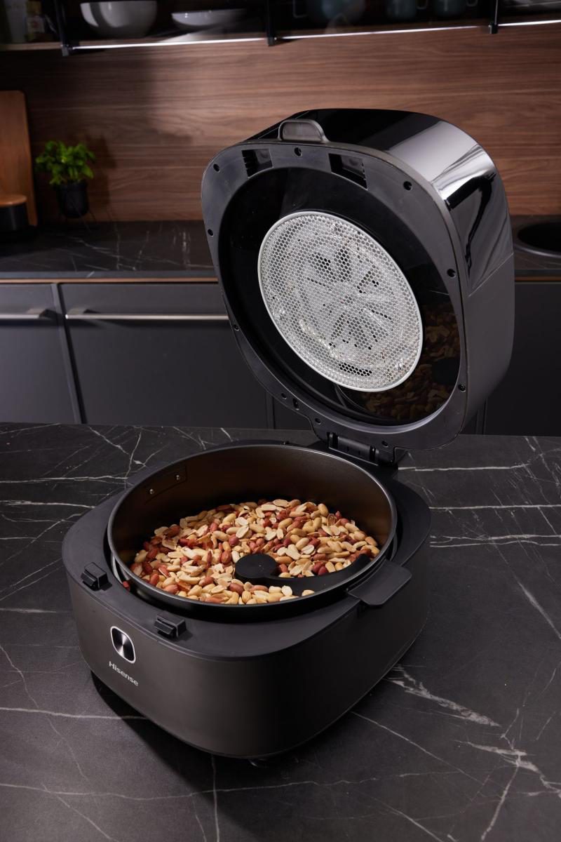 HISENSE HAF1350DR air fryer automatikus keverőlapáttal, 6,7 literes kosárral – 6. kép