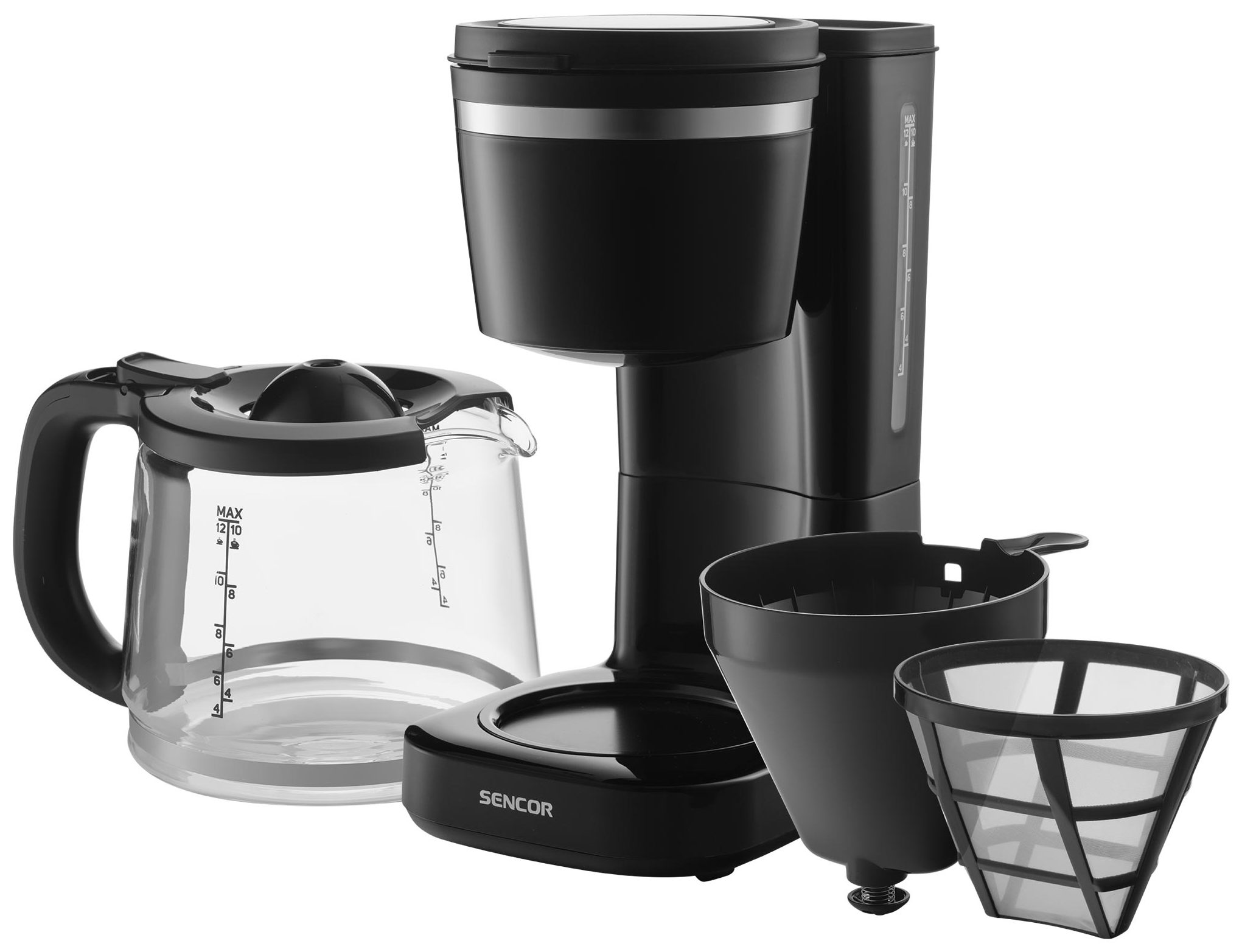 SENCOR SCE 2710BK filteres kávéfőző 1,5 literes üvegkancsóval – 3. kép