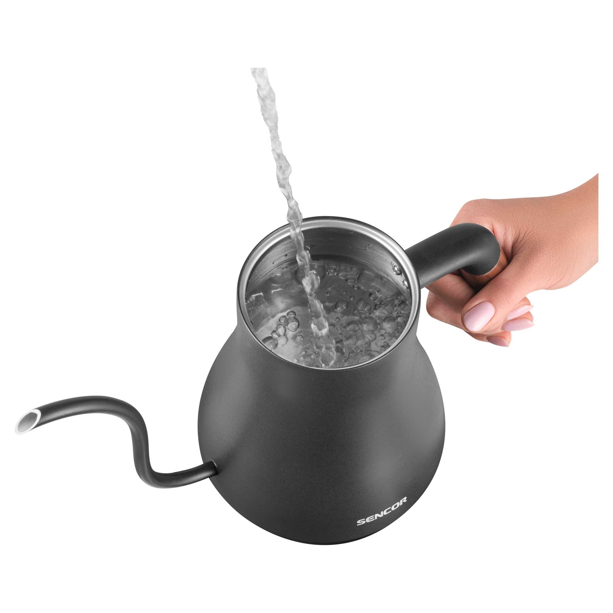 SENCOR SWK 2828BK precíziós vízforraló digitális kijelzővel, 0,6 l – 5. kép