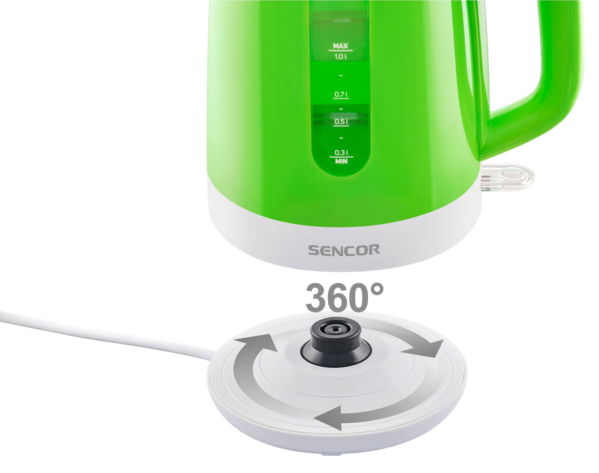 SENCOR SWK 1021GR zöld, 1 literes elektromos vízforraló – 4. kép