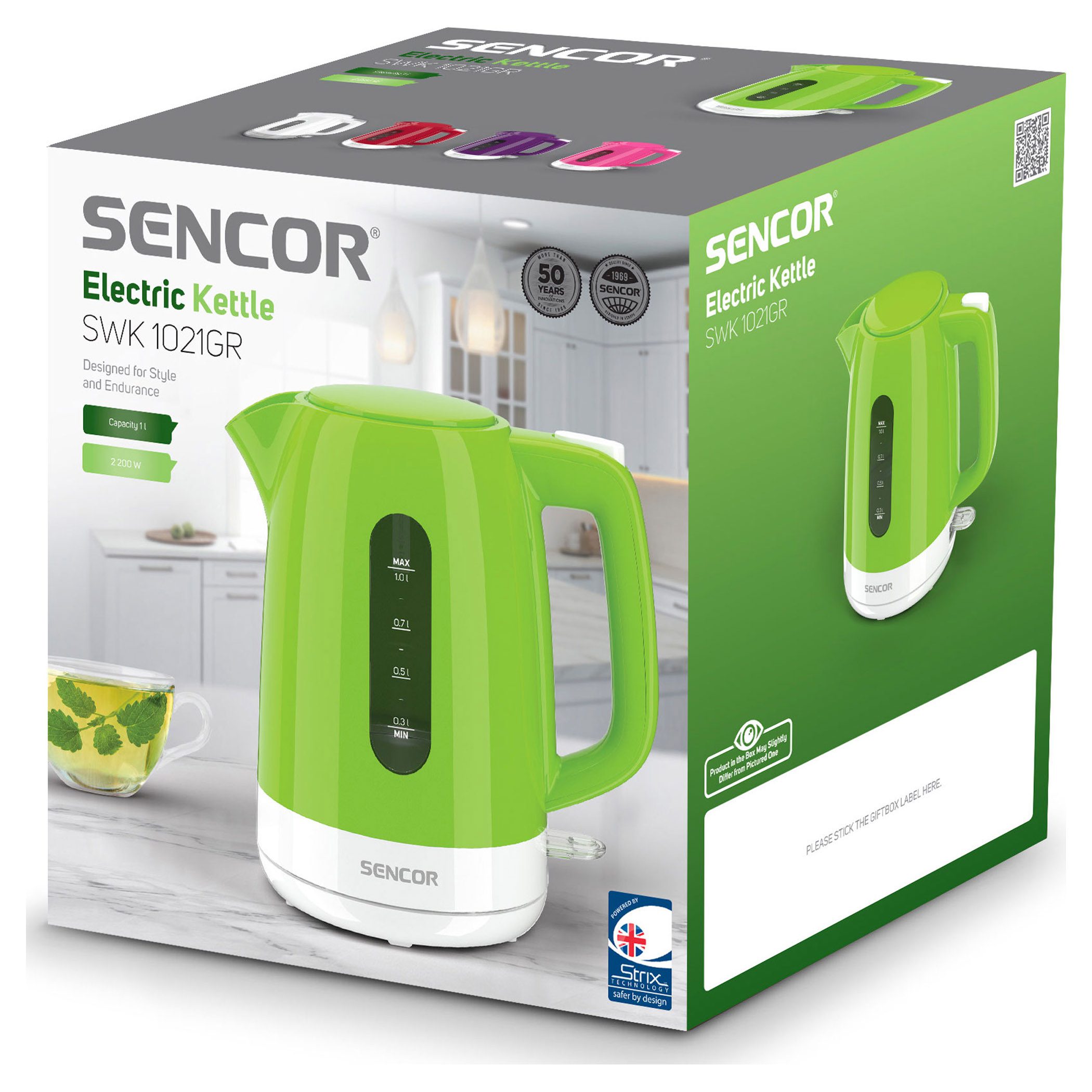 SENCOR SWK 1021GR zöld, 1 literes elektromos vízforraló – 9. kép