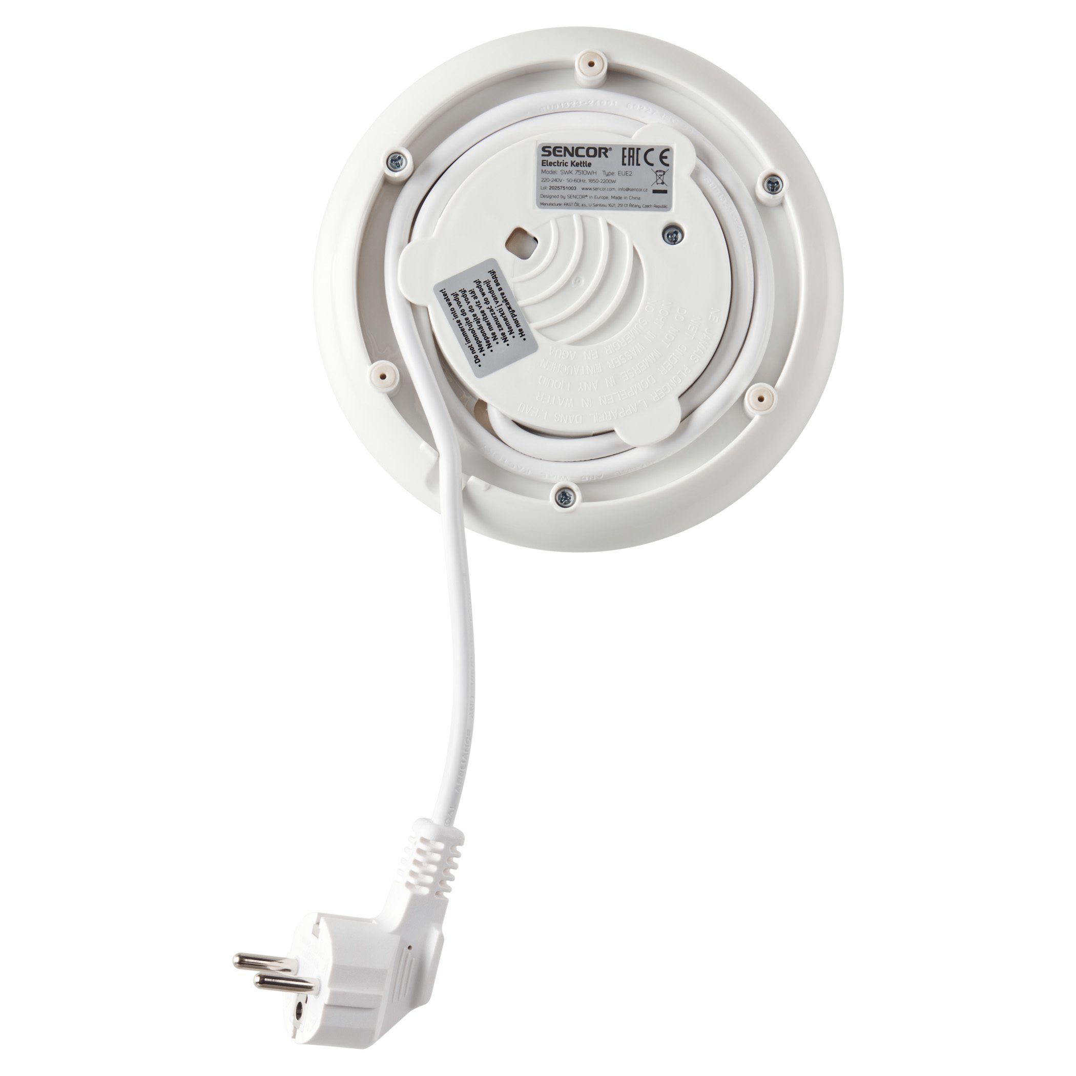 SENCOR SWK 7510WH 1,7 literes fehér vízforraló – 2. kép