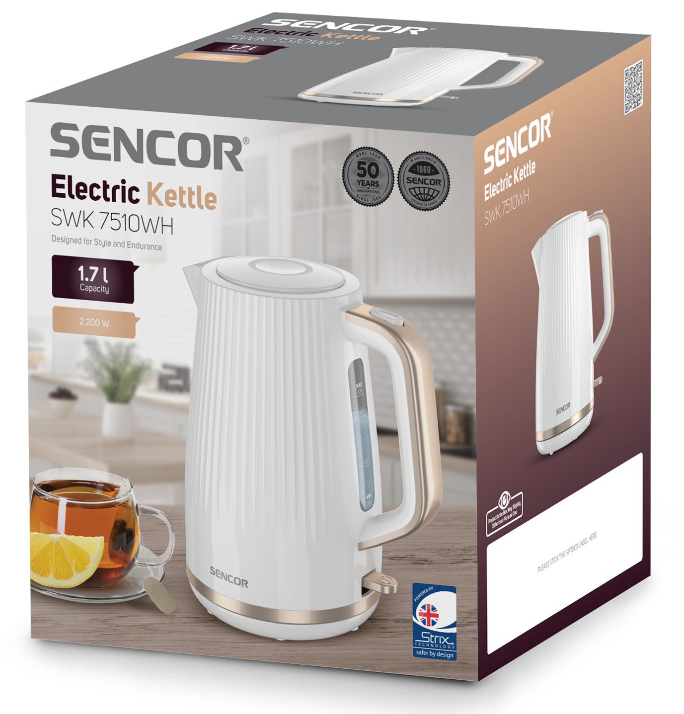 SENCOR SWK 7510WH 1,7 literes fehér vízforraló – 10. kép