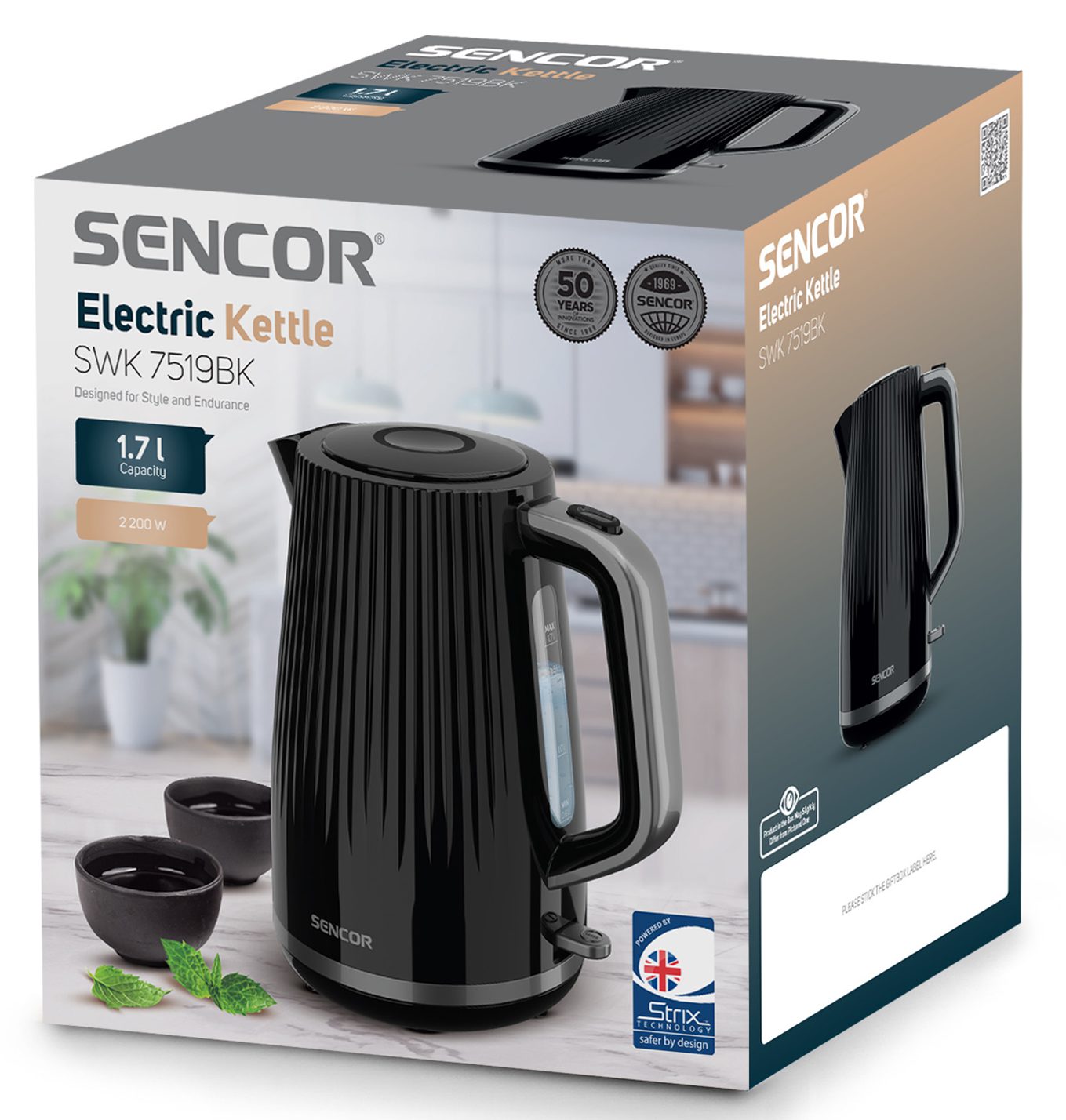 SENCOR SWK 7519BK fekete vízforraló 1,7 literes kapacitással – 10. kép