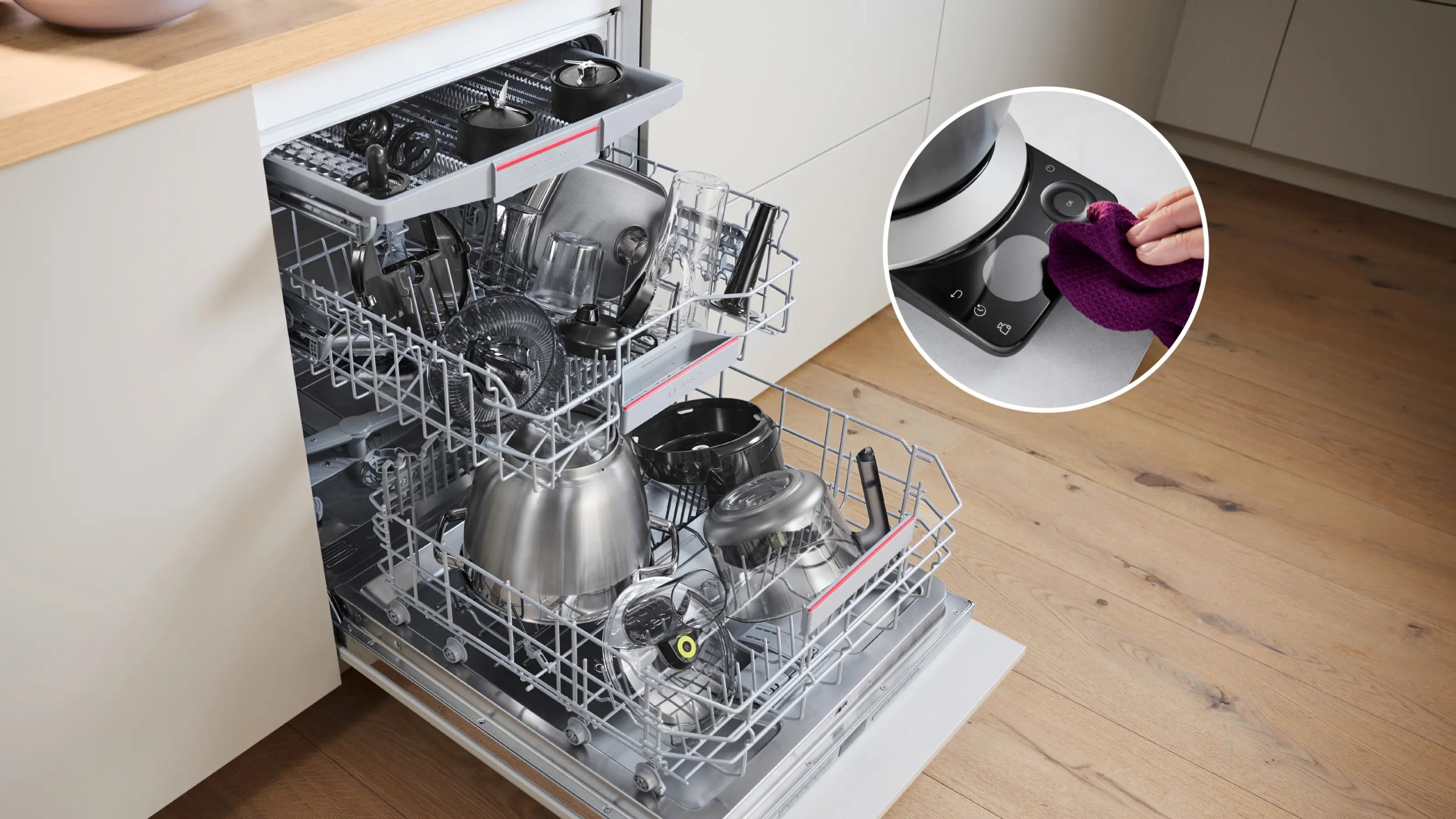 BOSCH MUMS8ZS22 Serie 8 konyhai robotgép beépített mérleggel, fekete–inox – 4. kép