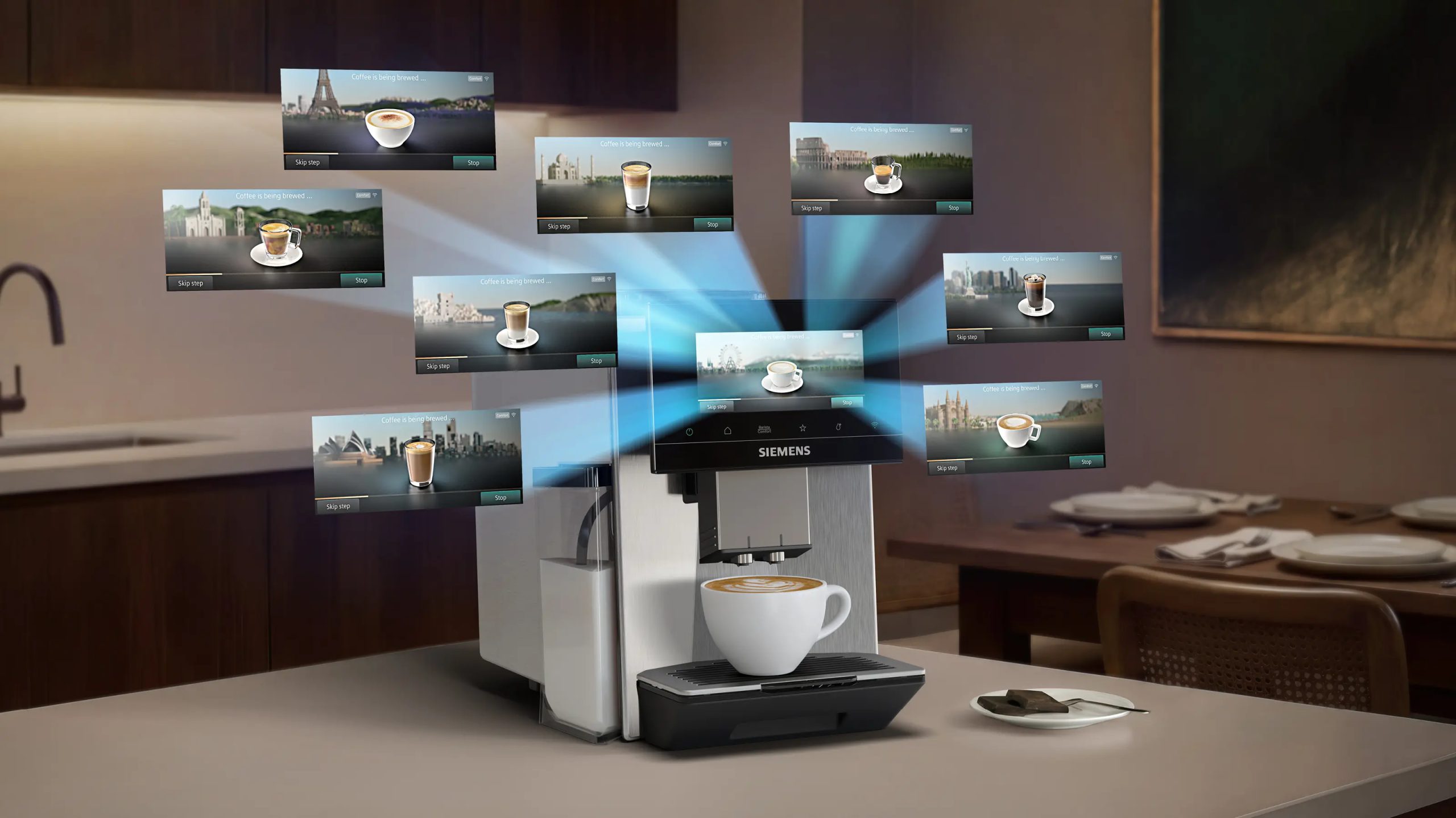 SIEMENS TQ923E83 automata kávéfőző baristaMode vezérléssel, inox – 5. kép