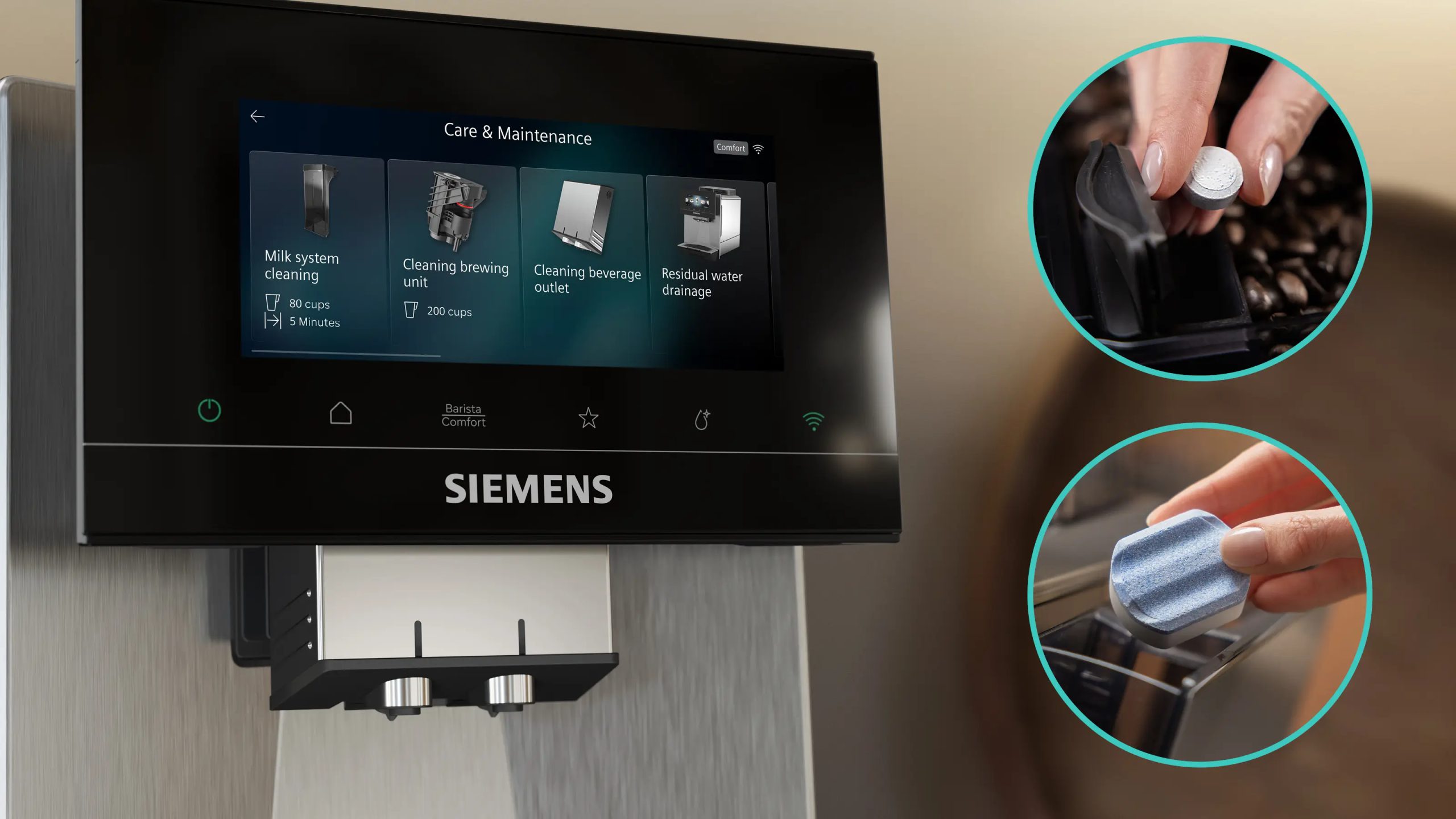 SIEMENS TQ923E83 automata kávéfőző baristaMode vezérléssel, inox – 8. kép