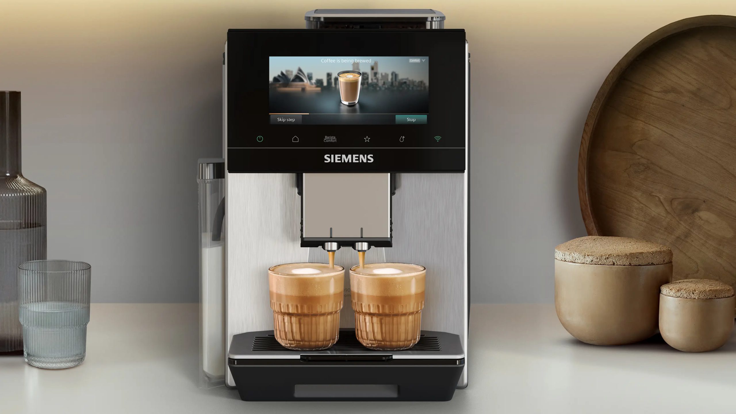SIEMENS TQ923E83 automata kávéfőző baristaMode vezérléssel, inox – 11. kép