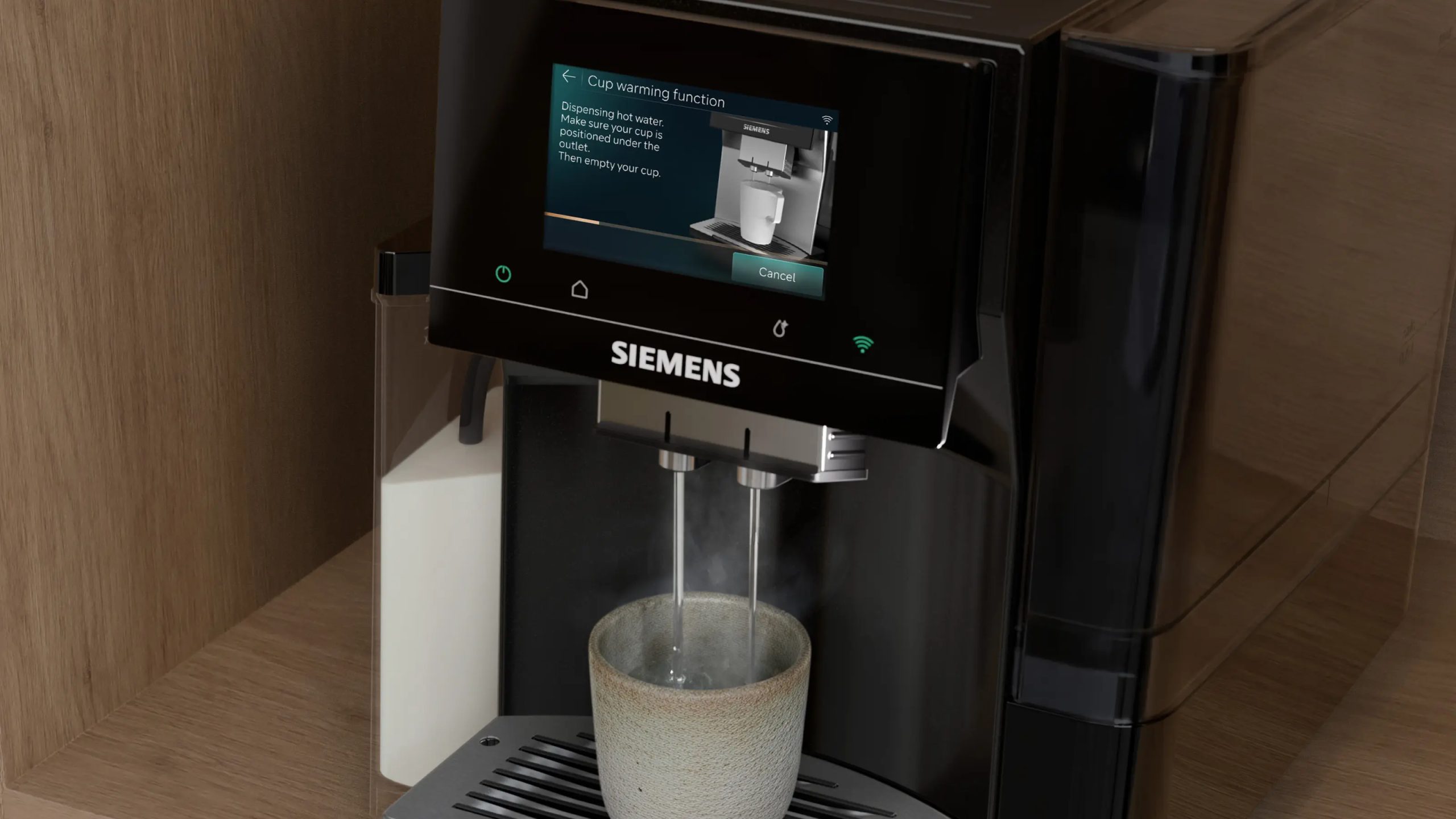 SIEMENS TQ725E03 automata kávéfőző integrált tejhabosítóval, fekete – 10. kép