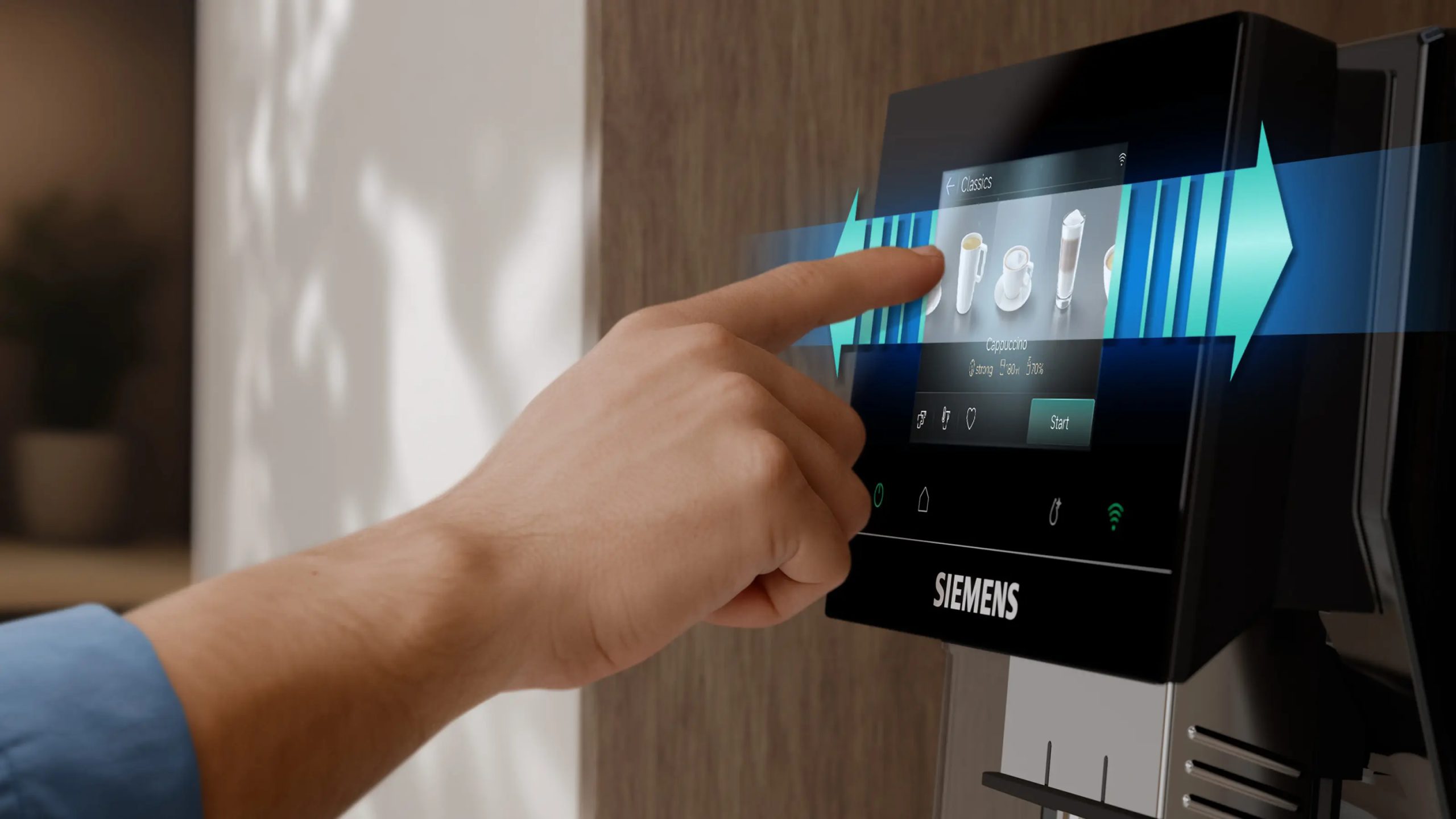SIEMENS TQ725E03 automata kávéfőző integrált tejhabosítóval, fekete – 11. kép