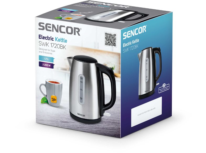 SENCOR SWK 1720BK elektromos vízforraló, 1,7 l, 2200 W – 3. kép