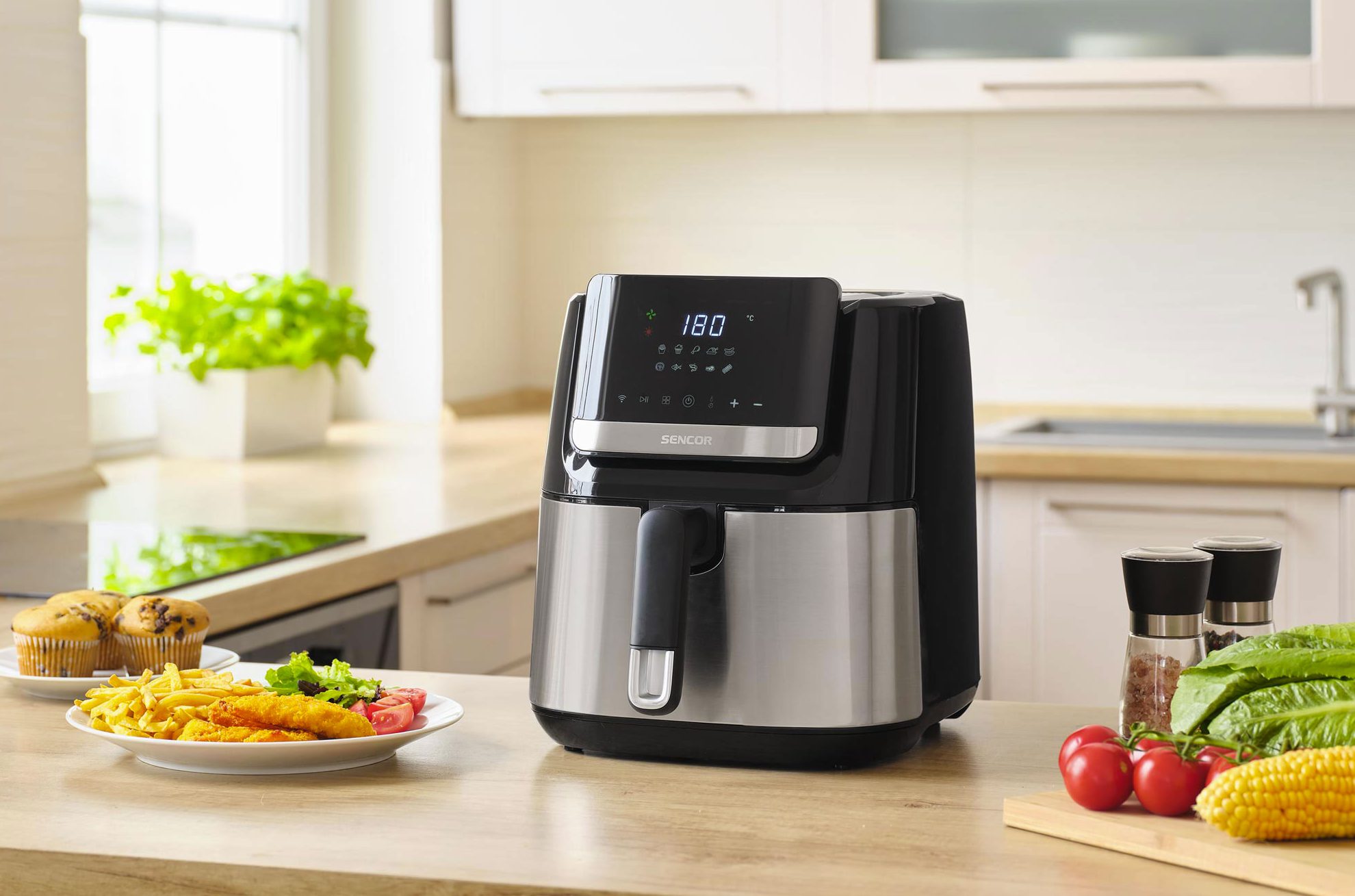 SENCOR SFR 6600SS-EUE3 intelligens forrólevegős sütő, 6,5 l – 9. kép