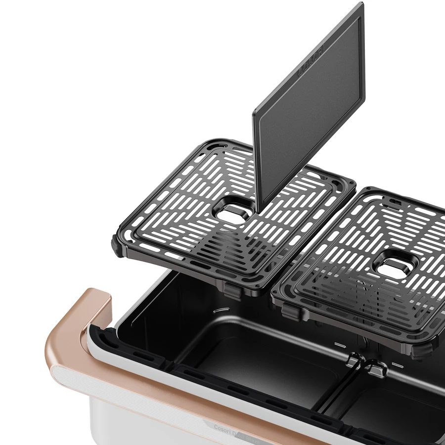 COSORI Dual Blaze TwinFry 10 literes fehér forrólevegős sütő – 7. kép