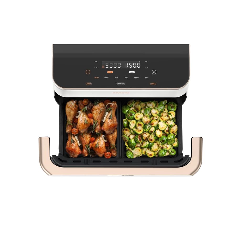 COSORI Dual Blaze TwinFry 10 literes fehér forrólevegős sütő – 10. kép