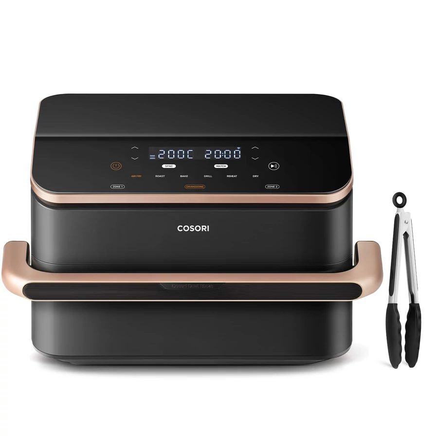 COSORI Dual Blaze TwinFry 10 literes forrólevegős sütő, fekete – 2. kép