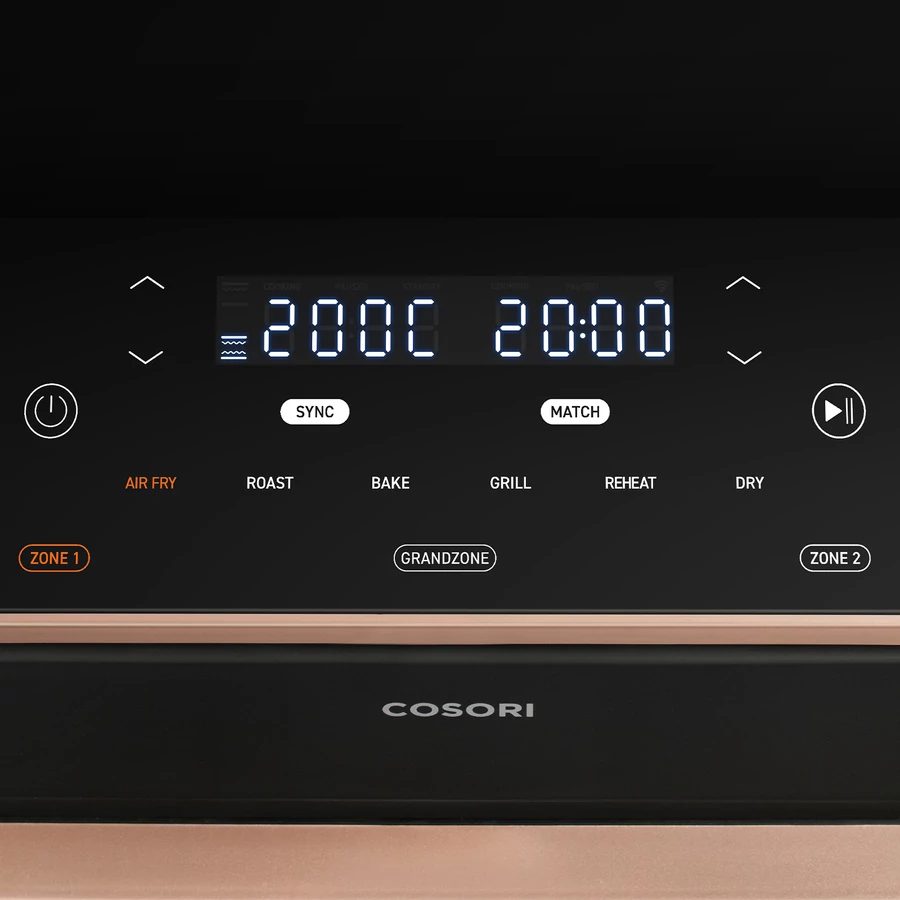 COSORI Dual Blaze TwinFry 10 literes forrólevegős sütő, fekete – 6. kép