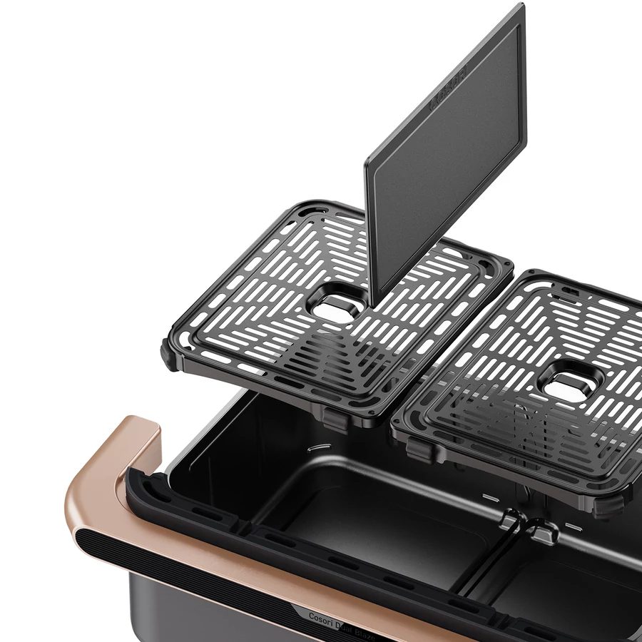 COSORI Dual Blaze TwinFry 10 literes forrólevegős sütő, fekete – 7. kép