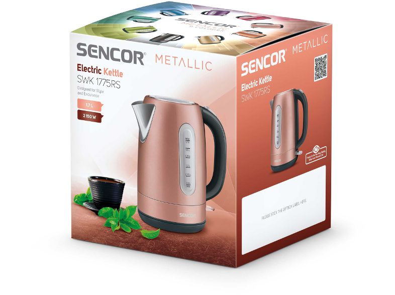SENCOR SWK 1775RS rózsaszín elektromos vízforraló, 1,7 l, 2150 W – 2. kép