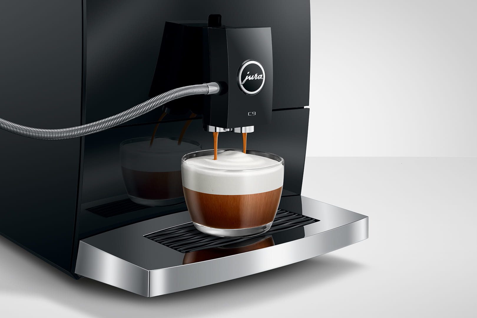JURA C9 Piano Black (EA) automata kávéfőző Hot Brew és Light Brew funkcióval – 6. kép