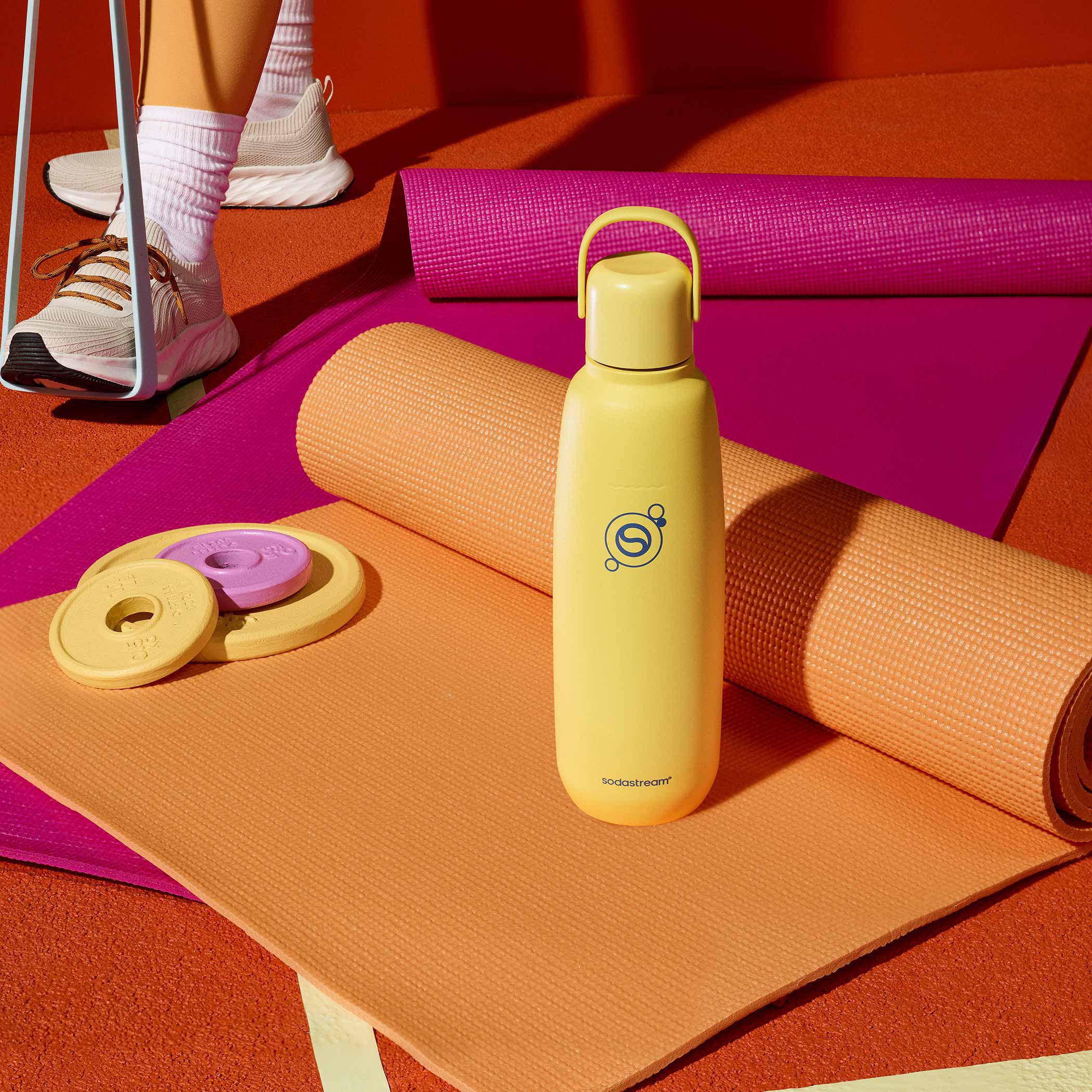 SODA STREAM BO FIZZ&GO COOL 0.9 l citromsárga rozsdamentes acél termosz – 3. kép