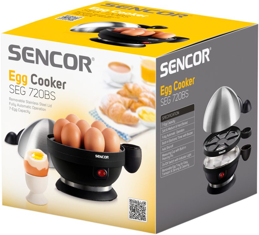 SENCOR SEG 720BS automata tojásfőző 7 tojásos kapacitással – 3. kép