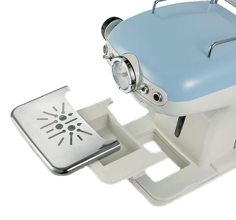 ARIETE 1389 VINTAGE kék eszpresszó kávéfőző tejhabosítóval – 2. kép