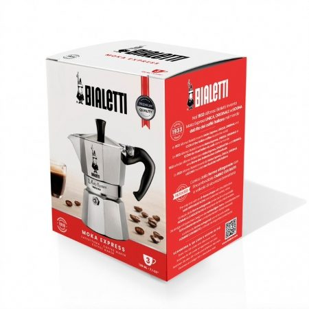 BIALETTI 1162 Moka Express 3 adagos alumínium kotyogós kávéfőző – 5. kép