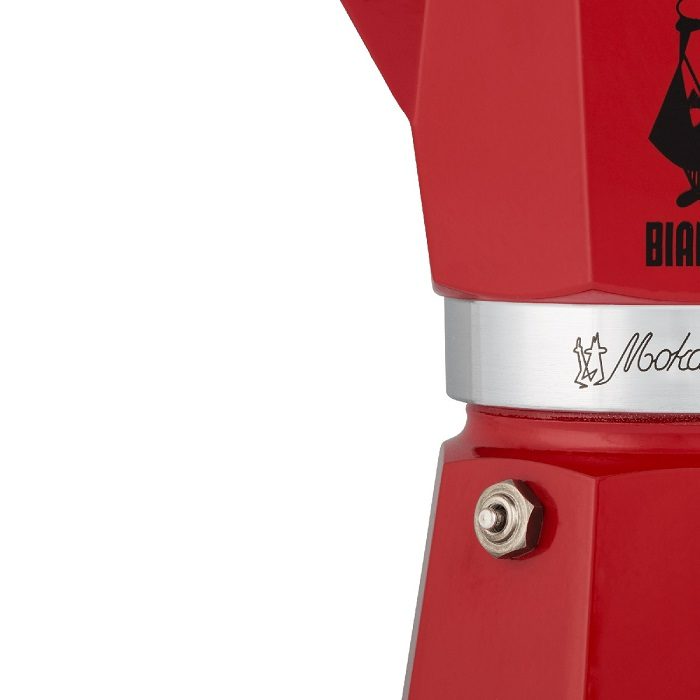 BIALETTI 0004942 Moka Express piros alumínium kotyogós kávéfőző, 3 adagos – 6. kép