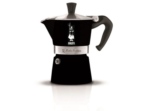BIALETTI 0004952 Moka Express fekete alumínium kotyogós kávéfőző, 3 adagos