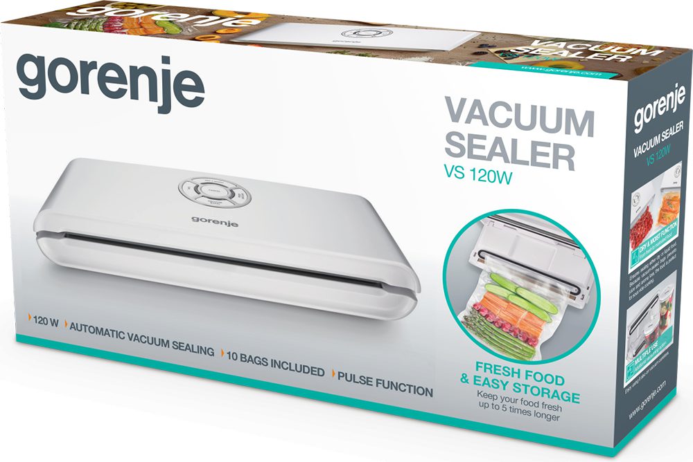 GORENJE VS 120 W vákuumcsomagoló automatikus légelszívással – 4. kép